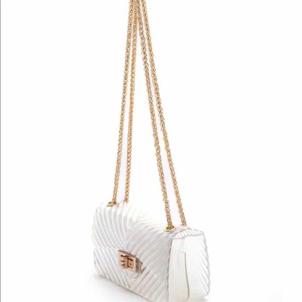 Clear Medium Chain Strap Handbag - Picture 4 of 4